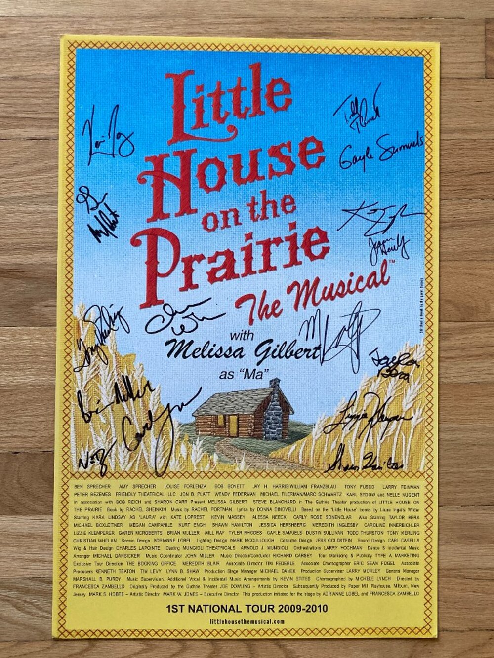 MELISSA GILBERT and Cast Signed Little House on the Prairie Window Card Poster